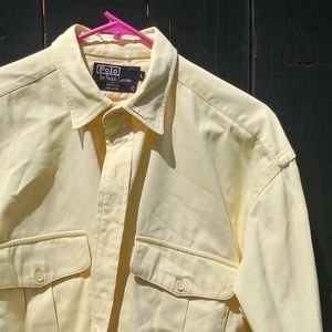 Polo Ralph Lauren Heavy Cotton Yellow Large L/S